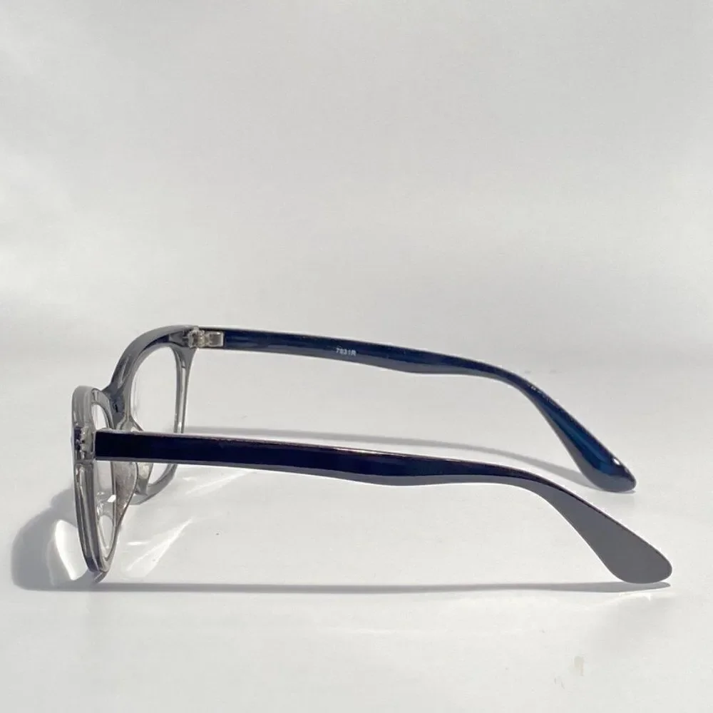 0775 Reading Glasses 2.50 Readers Black Modified Cateye Frames NWT